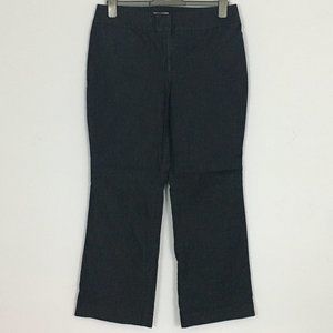 Ann Taylor LOFT 12P Curvy Dark Blue Wash Boot Cut Slacks 95% cotton 5% spandex